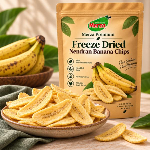 Merza Premium Freeze-Dried Nendran Banana Chips
